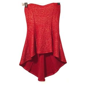 Strapless shirt